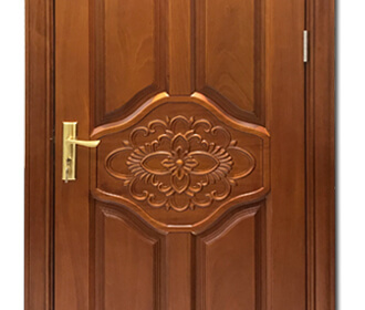 cherry wood front door