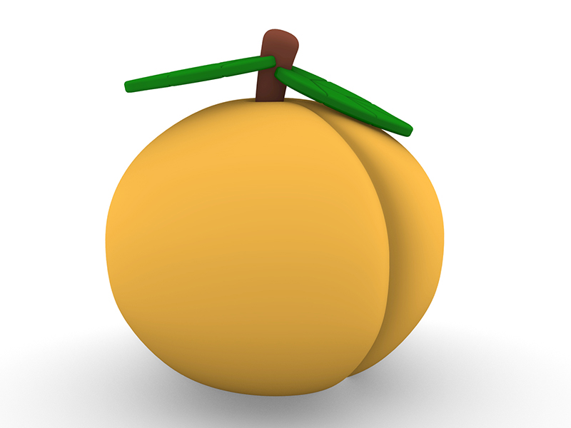 inflatable peaches and pears model