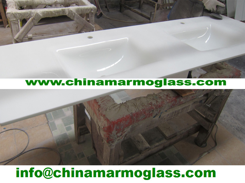 Bath nanoglass vanity top