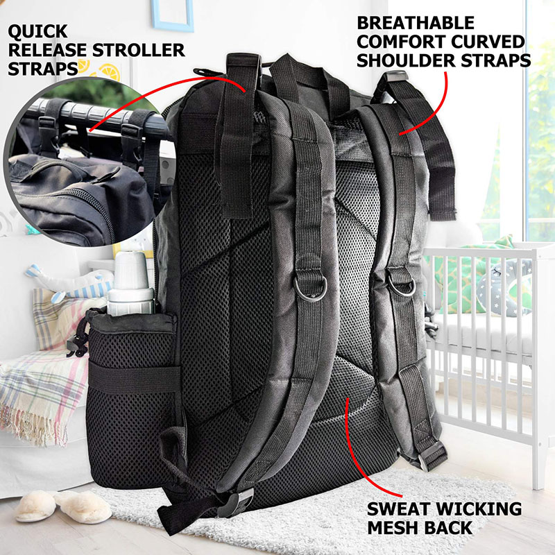 Black Tactical Diaper Bag Black Tactical Diaper Bag