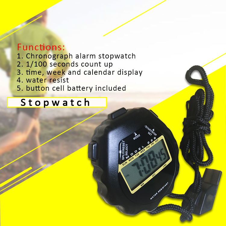 2787 large LCD display digital stopwatch for school gym teacher