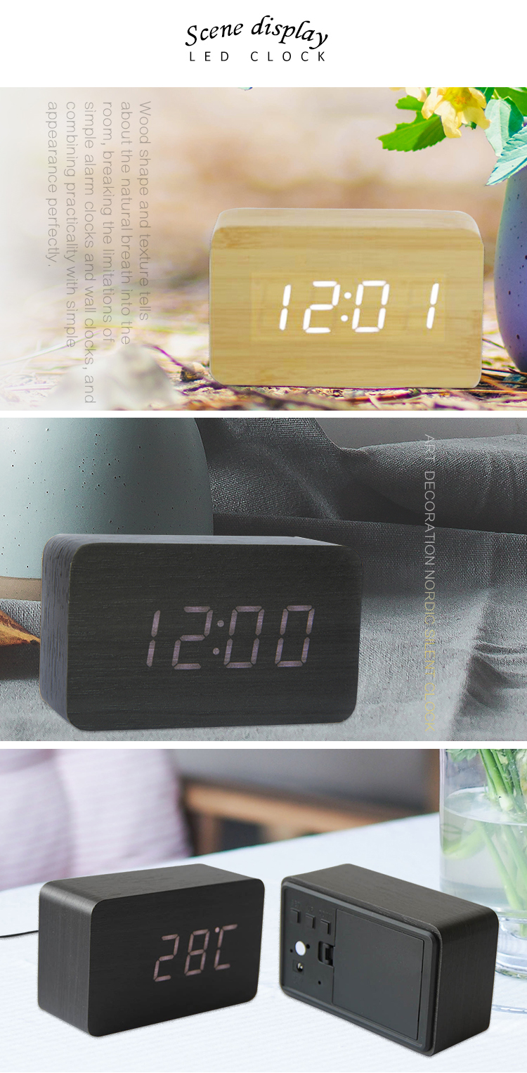 LED digital desk clock