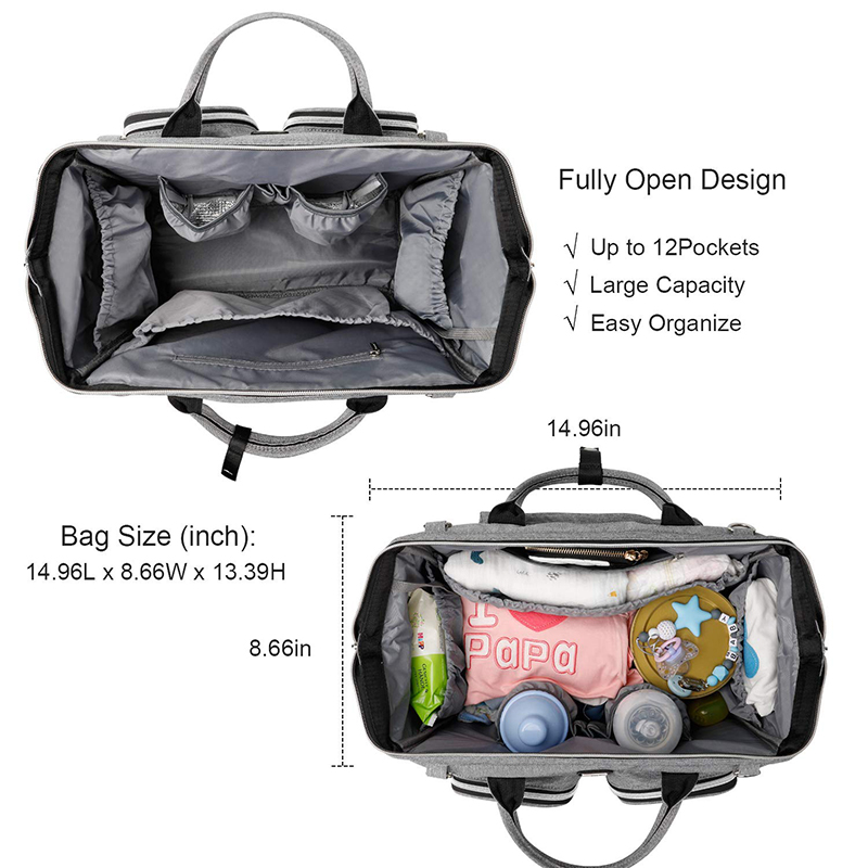 Diaper Bag Fully Open Design Diaper Bag Fully Open Design