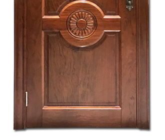 single leaf hotel wood door