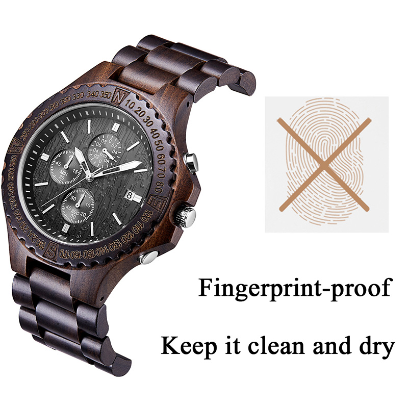 OEM Waterproof Wood Watch With Band Strap