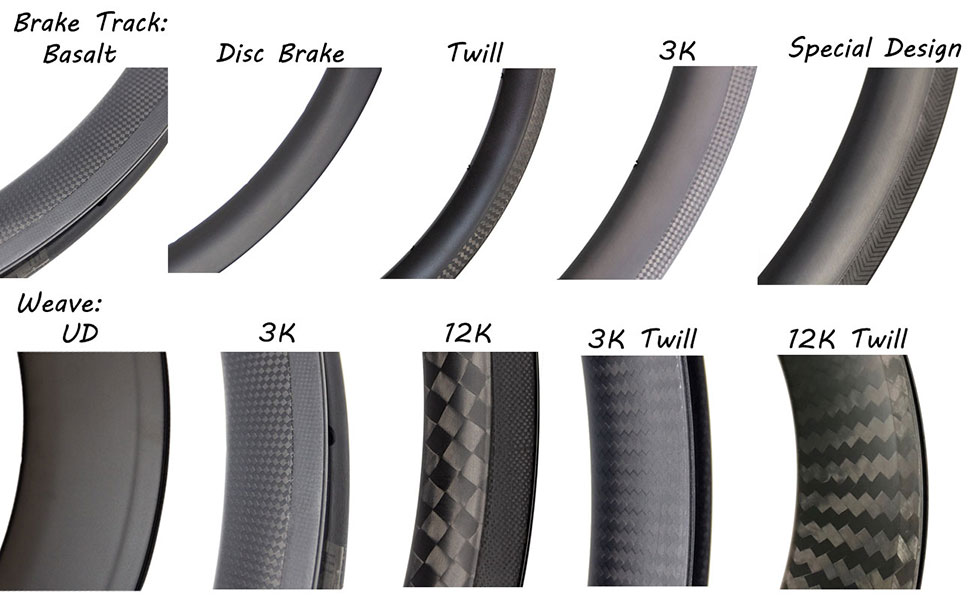 50mm carbon tubeless rims