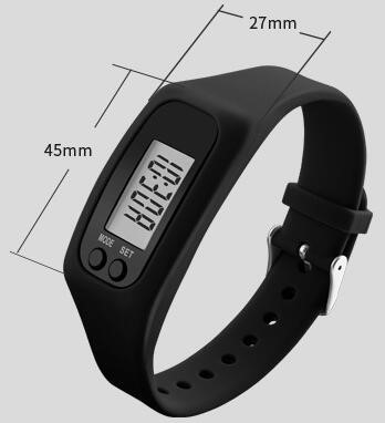 Cheap wholesale promotion gifts silicone wristband bracelet digital calorie fitness tracker pedometer