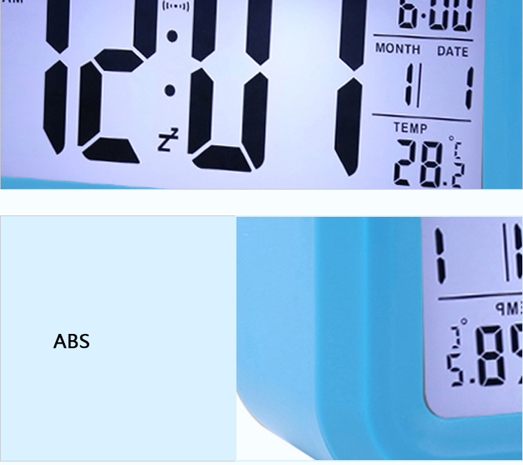 LCD digital table clock