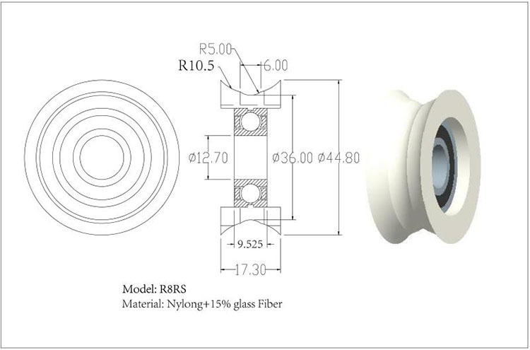 Pulley ball bearing Pulley ball bearing