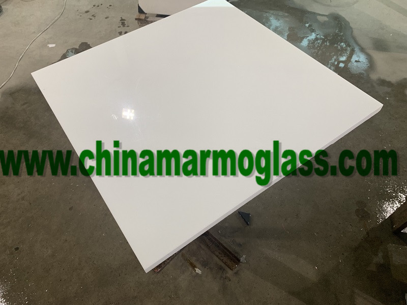 White Solid Surface Nano Crystal Glass Stone