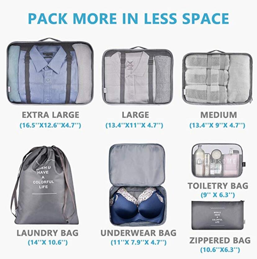 Travel Packing Cubes Luggage Organizers Travel Packing Cubes Luggage Organizers