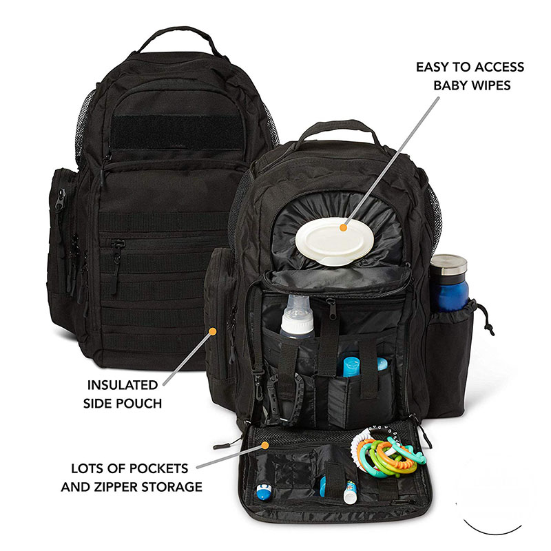Diaper Backpack with Insulated Pockets Diaper Backpack with Insulated Pockets