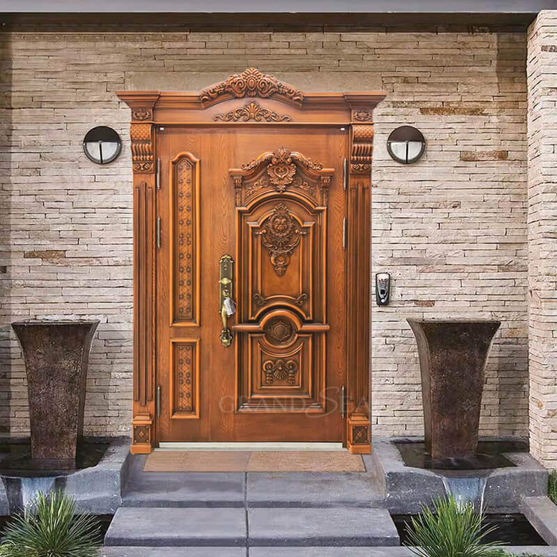 cast aluminum design steel door