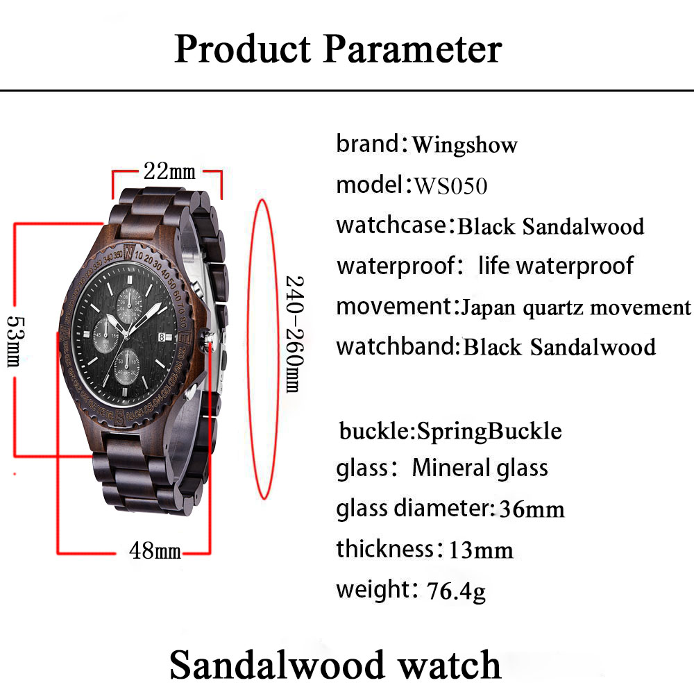 Wood Watch Men From China Manufactory