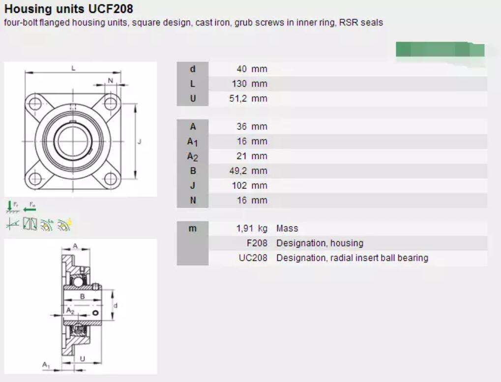 f208 bearing housing information f208 bearing housing information