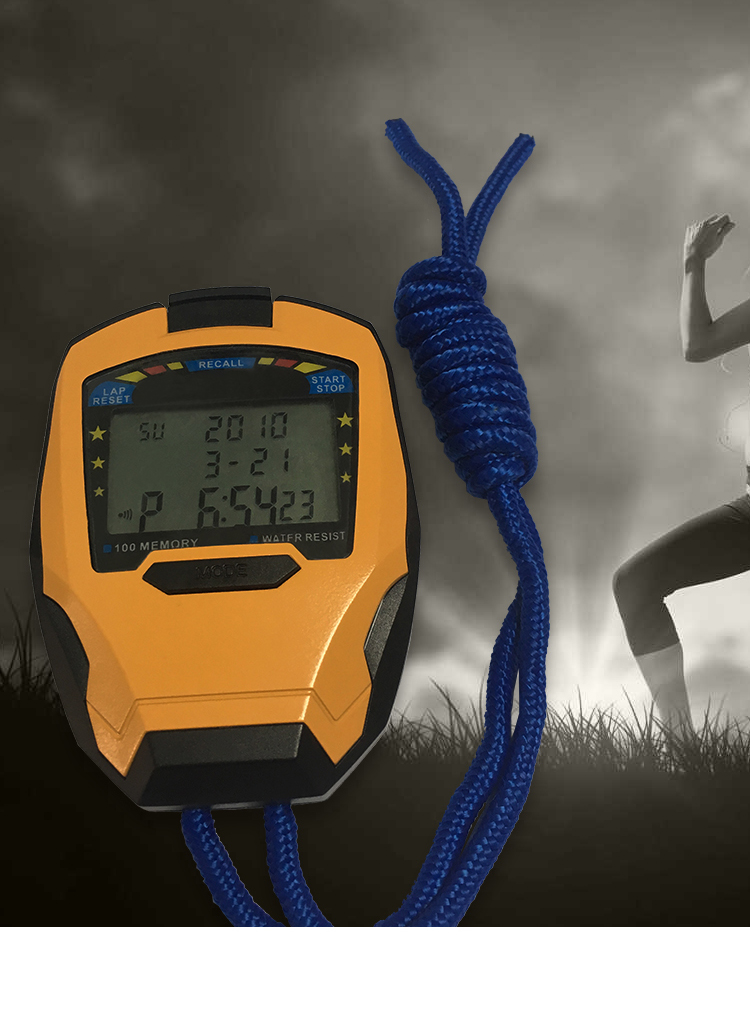 Handheld digital sport stopwatch