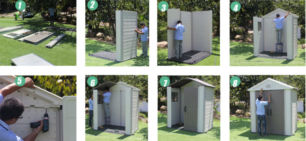 Installation process of garden sheds Installation process of garden sheds