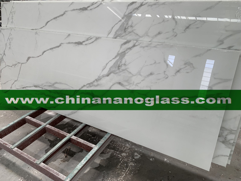 China Calacatta Nanoglass Calacatta Slab the 100% recycled glass slabs China Calacatta Nanoglass Calacatta Slab the 100% recycled glass slabs