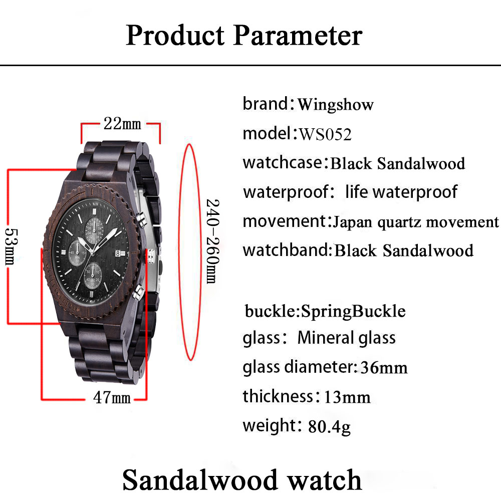 High Quality Mens Bamboo Wooden Watches