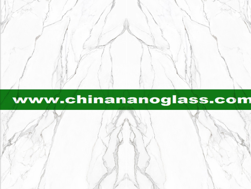 Book Match Nano Calacatta White Glass Stone Slabs Book Match Nano Calacatta White Glass Stone Slabs
