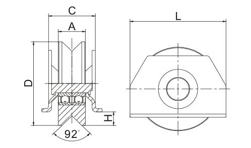 sliding gate roller sliding gate roller
