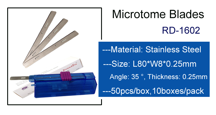 Pathology and histology low profile Disposable Microtome Blades for Cutting