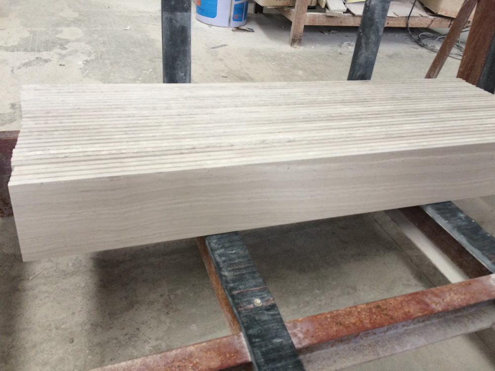 China White Wood Vein Marble Tiles