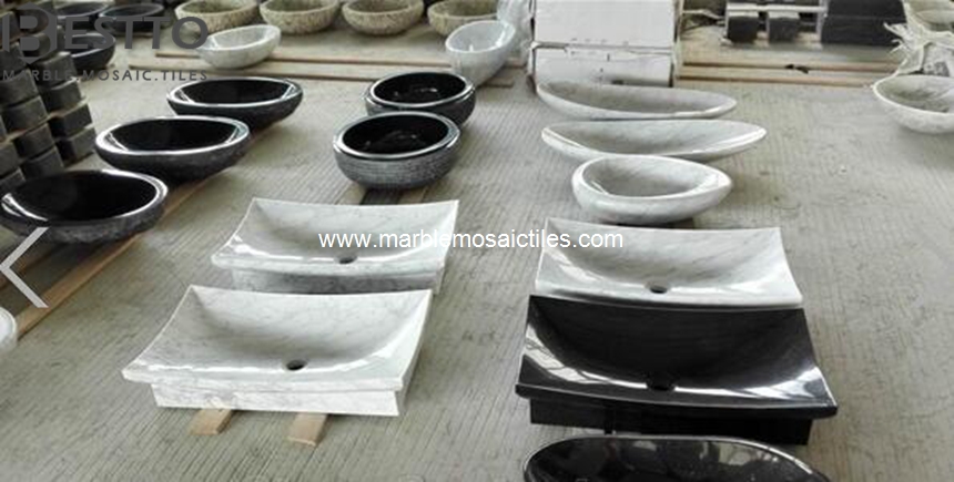 White Carrara sinks White Carrara sinks