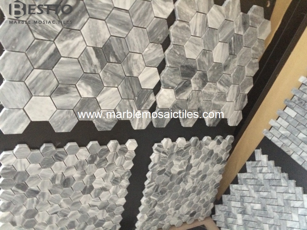 Bardiglio Nuvolato Hexagonal Mosaic Bardiglio Nuvolato Hexagonal Mosaic