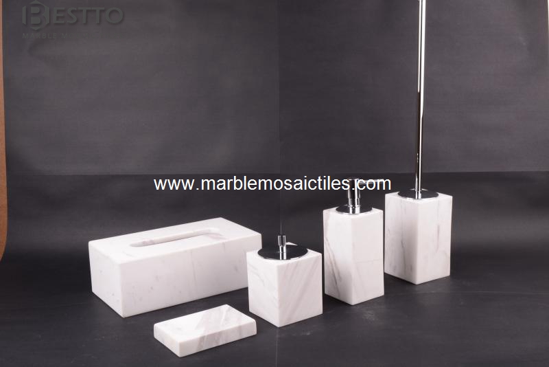 Volakas marble bathroom sets