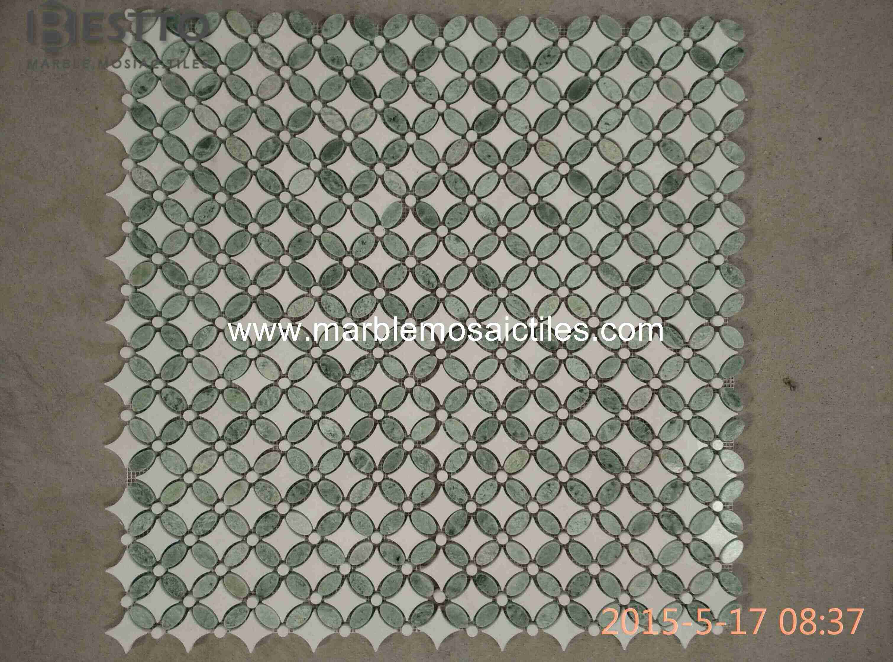 Thassos White Flower Mosaic Tile Thassos White Flower Mosaic Tile