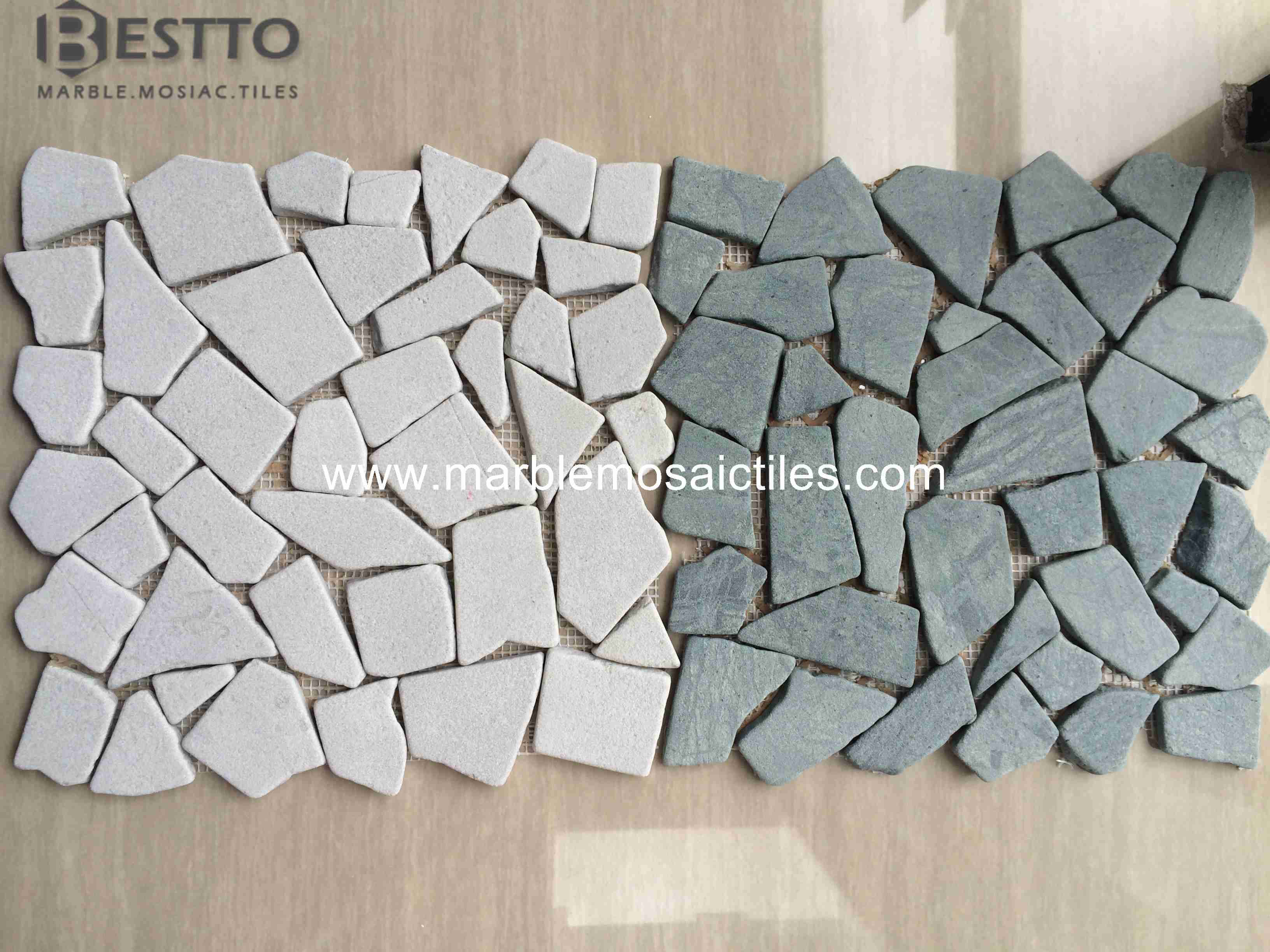 Dark Green Crazy Mix Mosaic Dark Green Crazy Mix Mosaic