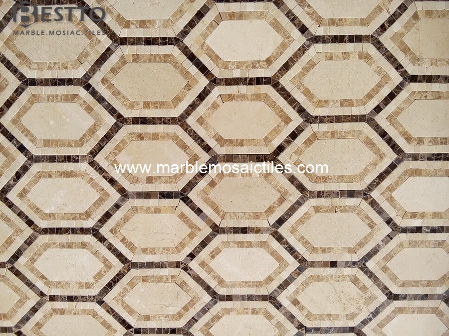 Cream Marfil Hexagonal Mosaic Cream Marfil Hexagonal Mosaic