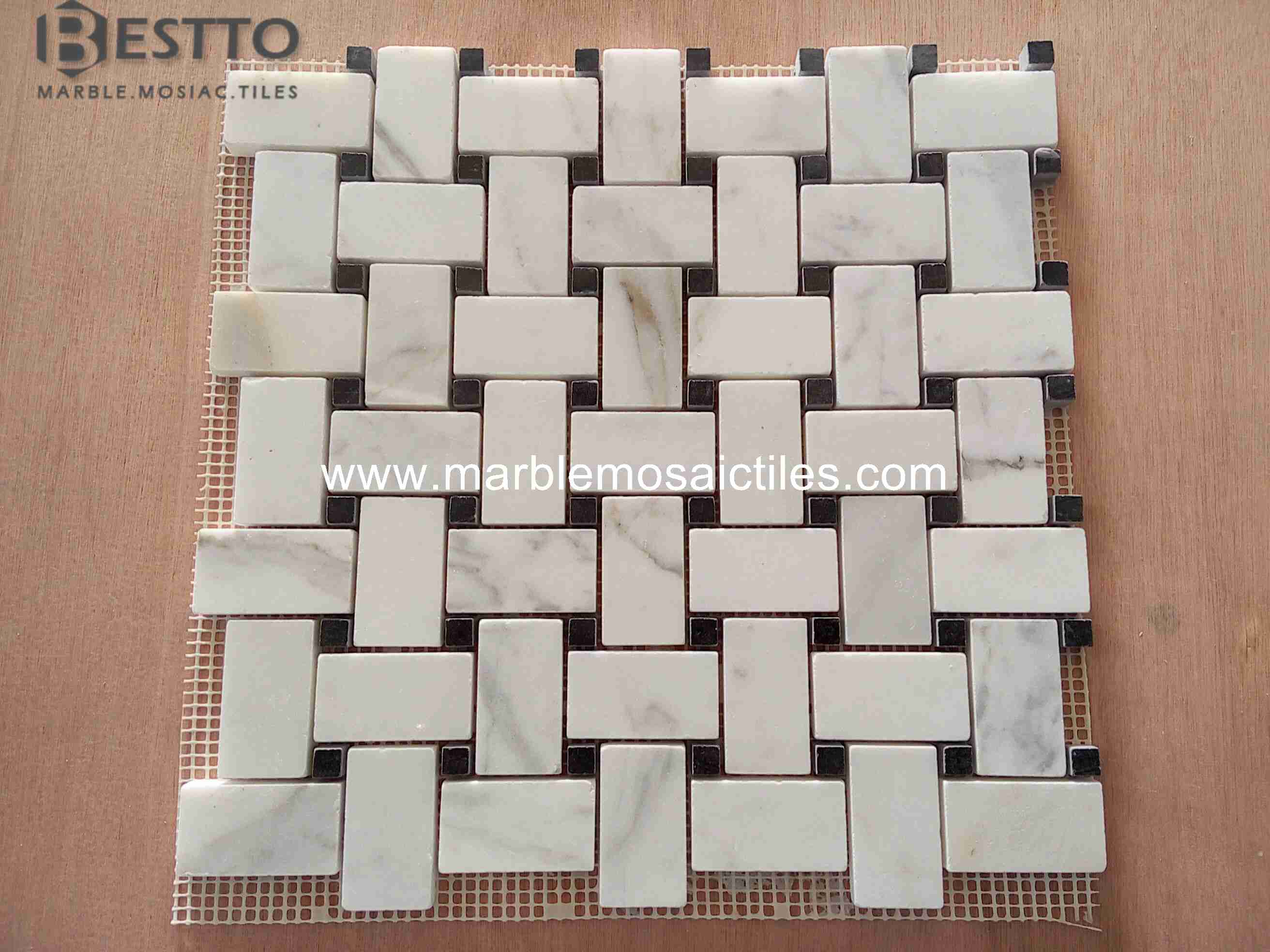 Clacatta Basket weave mosaic Clacatta Basket weave mosaic