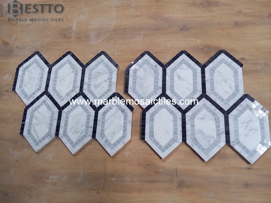 Thassos Hexagonal Mosaic Thassos Hexagonal Mosaic