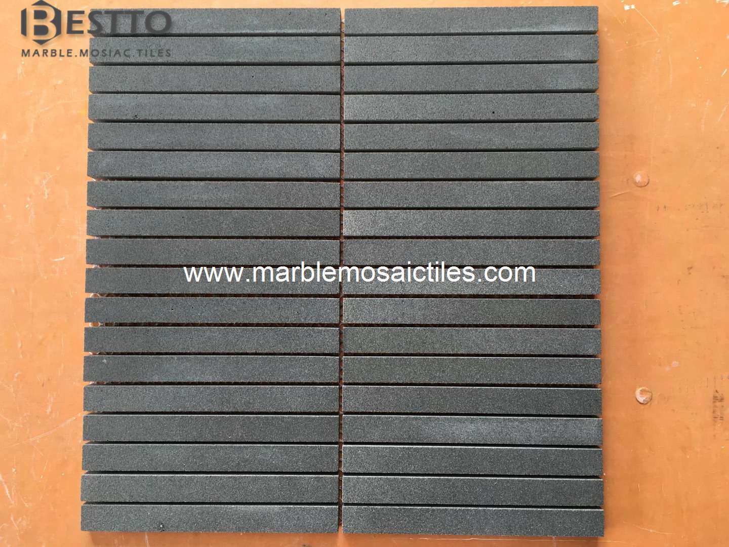 Grey Basalt Mosaic Strips Grey Basalt Mosaic Strips