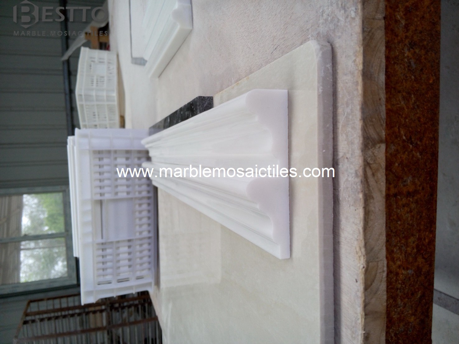Thassos Ogee Chair Rail Thassos Ogee Chair Rail