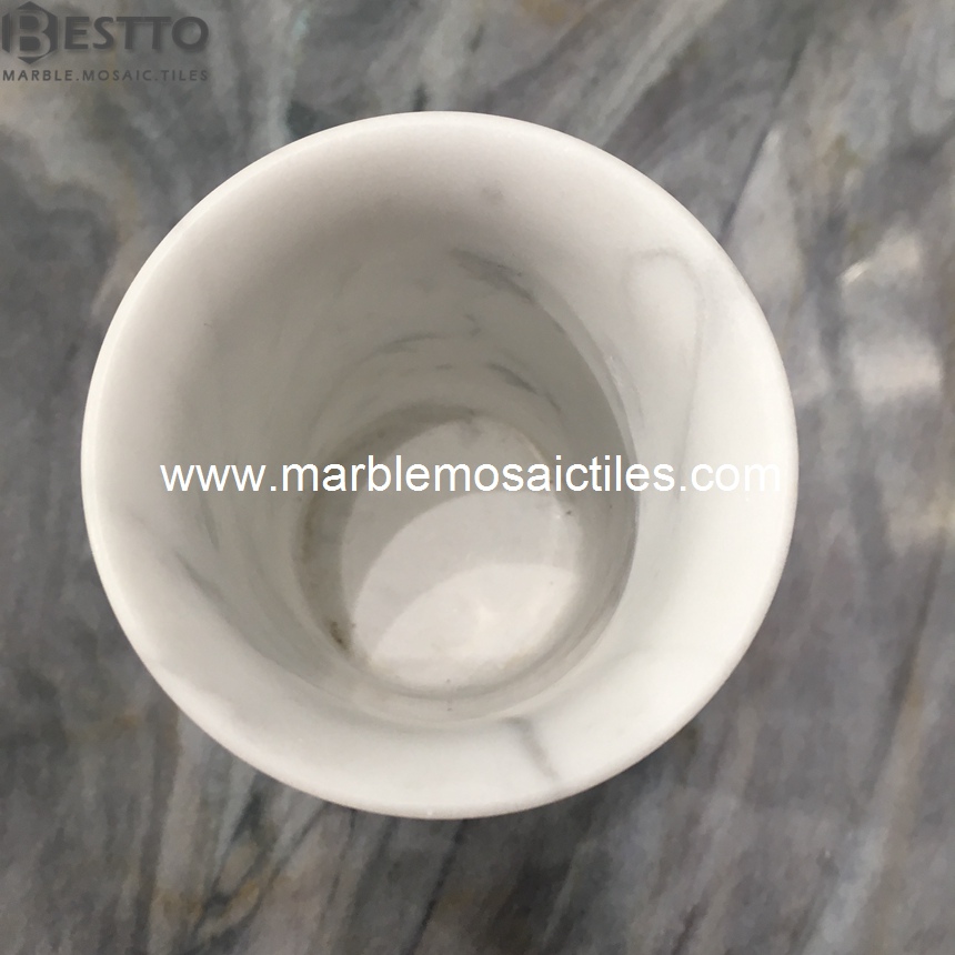 White Carrara Cups