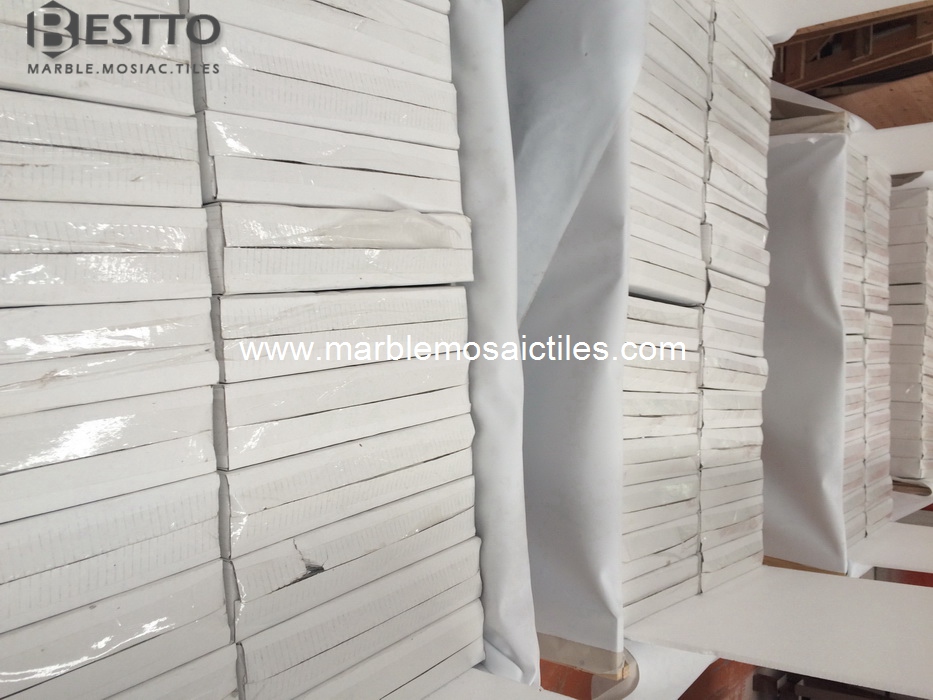 White Wooden Marble Tile