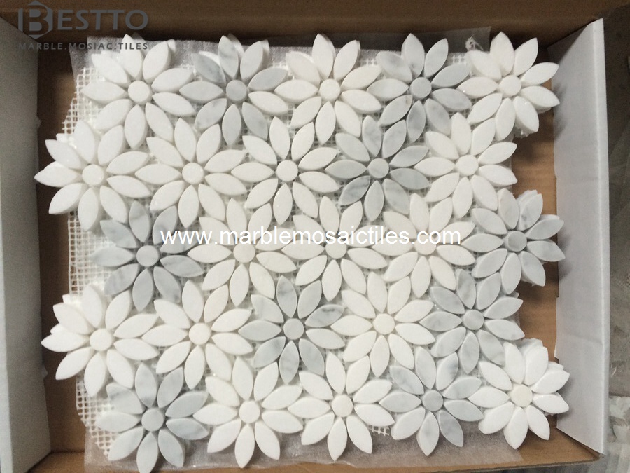 Carrara Flower Mosaics Carrara Flower Mosaics