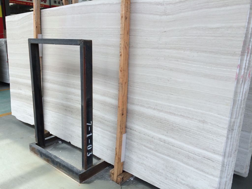 white wooden vein marble