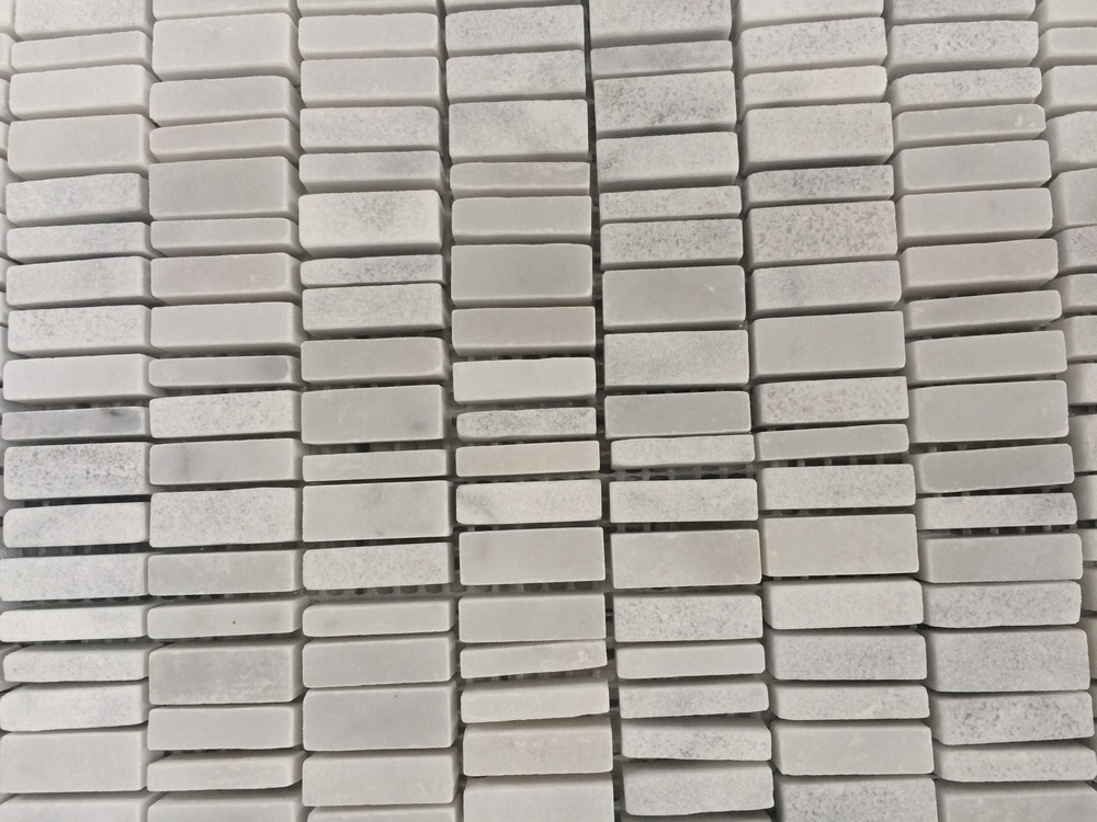 Carrara small vertical rectangual mosaic Carrara small vertical rectangual mosaic