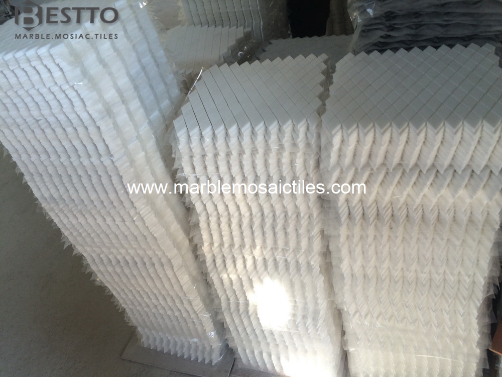 Thassos White Rhombus Mosaic Thassos White Rhombus Mosaic