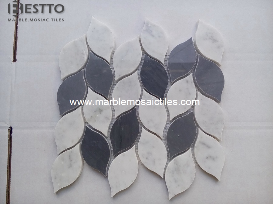 Carrara and Bardiglio Mosaic Tiles Carrara and Bardiglio Mosaic Tiles