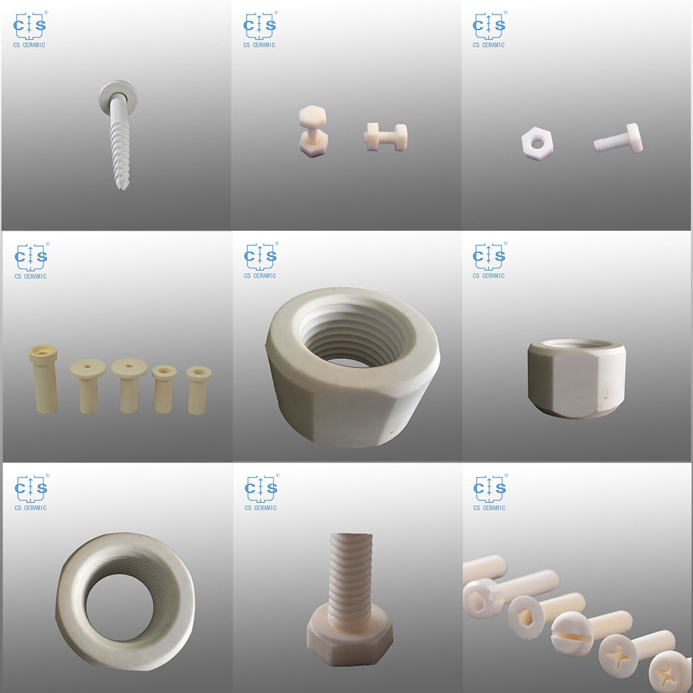 alumina ceramic screw and bolt alumina ceramic screw and bolt