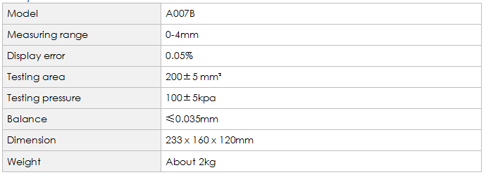 A007B Paper Thickness Tester