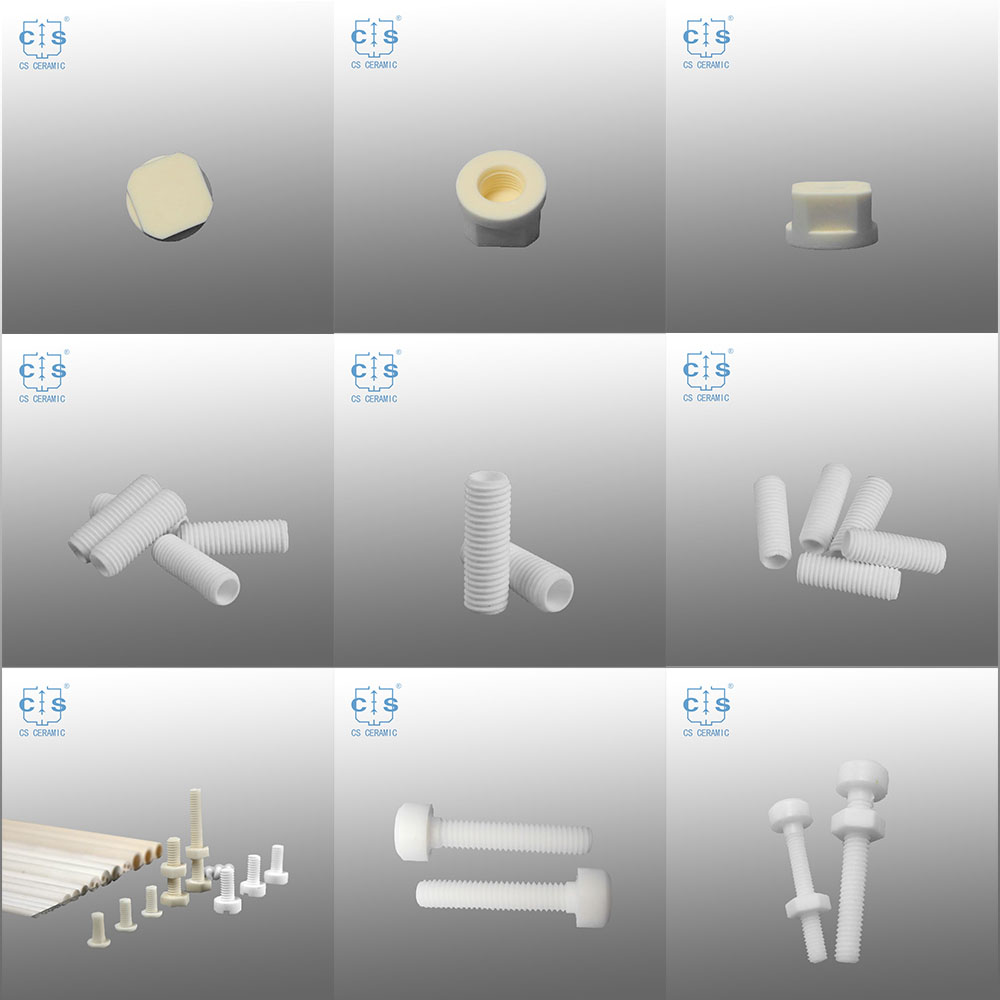 alumina ceramic screw insulator alumina ceramic screw insulator