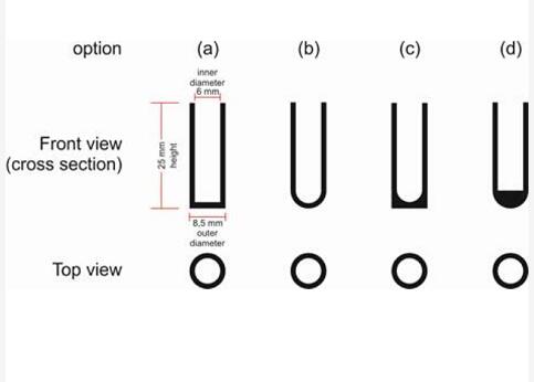 TGA alumina tube shape