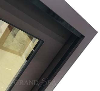 coffee aluminum sliding window