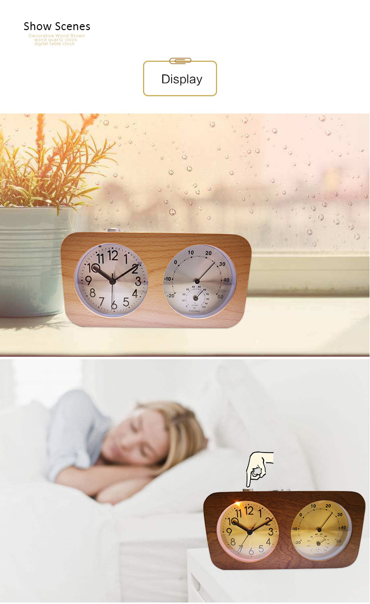 quartz analog desk clock